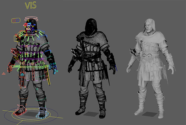 game 3D character rigs